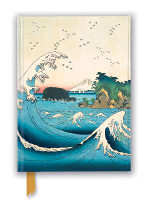 Hiroshige II: The Seven-Mile Beach in Sagami Province (Foiled Journal) de Flame Tree Studio