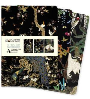 Ashmolean Museum Set of 3 Midi Notebooks de Flame Tree Studio