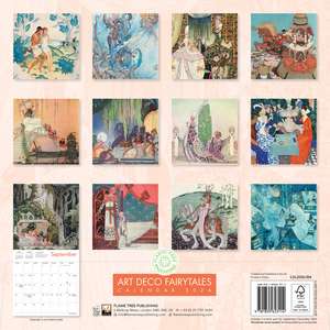 Art Deco Fairytales Wall Calendar 2026 (Art Calendar) de Flame Tree Studio