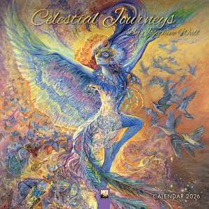 Celestial Journeys by Josephine Wall Wall Calendar 2026 (Art Calendar) de Flame Tree Studio