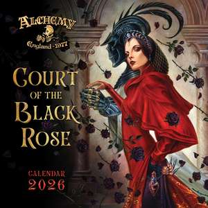 Alchemy: Court of the Black Rose Wall Calendar 2026 (Art Calendar) de Flame Tree Studio