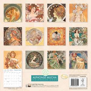 Alphonse Mucha Wall Calendar 2026 (Art Calendar) de Flame Tree Studio