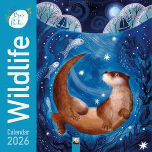 Bex Parkin: Wildlife Wall Calendar 2026 (Art Calendar) de Flame Tree Studio