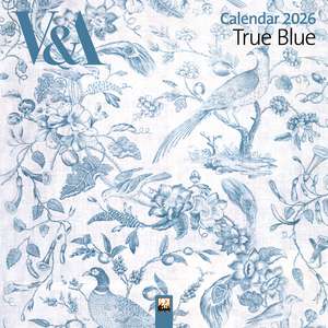 V&A: True Blue Wall Calendar 2026 (Art Calendar) de Flame Tree Studio