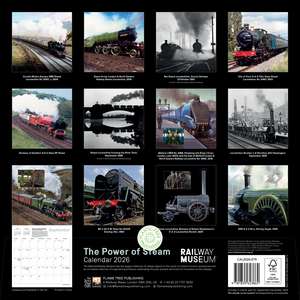 National Railway Museum: The Power of Steam Wall Calendar 2026 (Art Calendar) de Flame Tree Studio