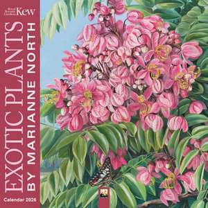 Kew Gardens: Exotic Plants by Marianne North Wall Calendar 2026 (Art Calendar) de Flame Tree Studio