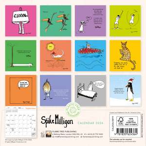 Spike Milligan Mini Wall Calendar 2026 (Art Calendar) de Flame Tree Studio