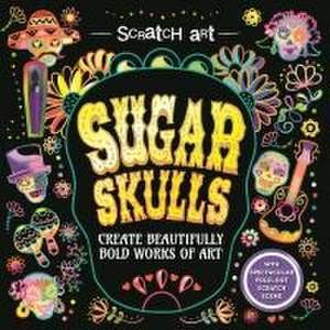 Scratch Art: Sugar Skulls-Adult Scratch Art Activity Book de Igloobooks