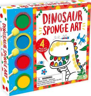 Dinosaur Sponge Art: With 4 Sponge Tools and 4 Jars of Paint de Igloobooks