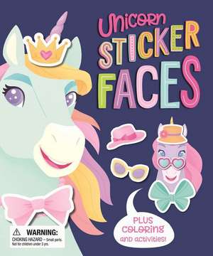 Unicorn Sticker Faces de Igloobooks