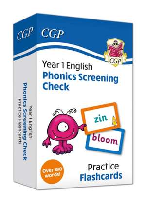 New Phonics Screening Check Flashcards - for the Year 1 test de Cgp Books