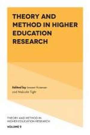 Theory and Method in Higher Education Research de Jeroen Huisman