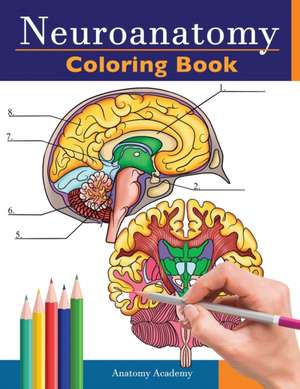 Neuroanatomy Coloring Book de Anatomy Academy