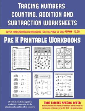 Pre K Printable Workbooks (Tracing numbers, counting, addition and subtraction) de James Manning