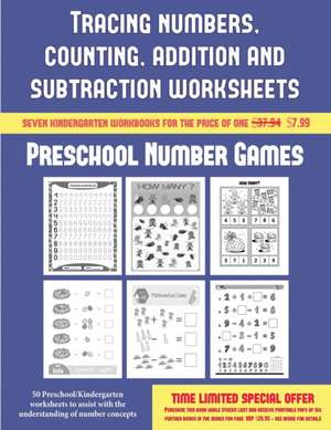 Preschool Number Games (Tracing numbers, counting, addition and subtraction) de James Manning