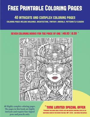 Free Printable Coloring Pages (40 Complex and Intricate Coloring Pages) de James Manning