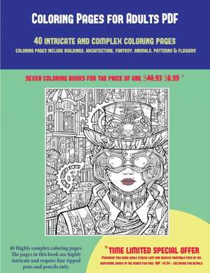 Coloring Pages for Adults PDF (40 Complex and Intricate Coloring Pages) de James Manning