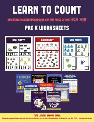 Pre K Worksheets (Learn to count for preschoolers) de James Manning