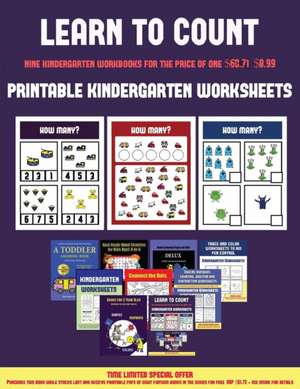 Printable Kindergarten Worksheets (Learn to count for preschoolers) de James Manning