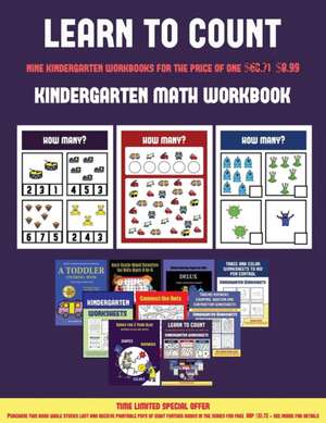 Kindergarten Math Workbook (Learn to count for preschoolers) de Manning James