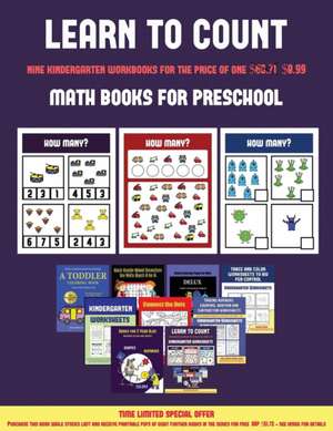 Math Books for Preschool (Learn to count for preschoolers) de James Manning