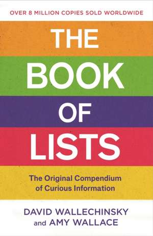 The Book Of Lists de Amy Wallace