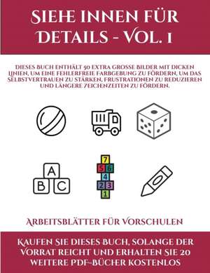 Arbeitsblätter für Vorschulen (Siehe innen für Details - Vol. 1) de Jessica Windham