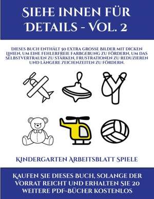 Kindergarten Arbeitsblatt Spiele (Siehe innen für Details - Vol. 2) de Jessica Windham