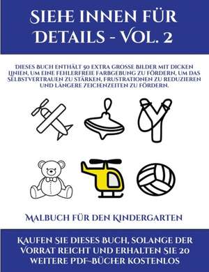 Malbuch für den Kindergarten (Siehe innen für Details - Vol. 2) de Jessica Windham