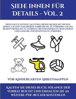 Vor-Kindergarten Arbeitsmappen (Siehe innen für Details - Vol. 2) de Jessica Windham