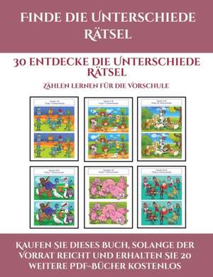 Zahlen lernen für den Vorschulbereich (Finde die Unterschiede Rätsel) de Jessica Windham