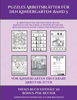 Vor-Kindergarten Druckbare Arbeitsblätter (Puzzles Arbeitsblätter für den Kindergarten de Jessica Windham