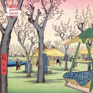 Adult Jigsaw Puzzle Utagawa Hiroshige: Plum Garden: 1000-piece Jigsaw Puzzles de Flame Tree Studio