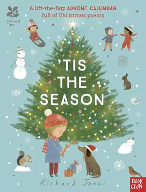 National Trust: 'Tis the Season: A Lift-the-Flap Advent Calendar Full of Christmas Poems de Richard Jones