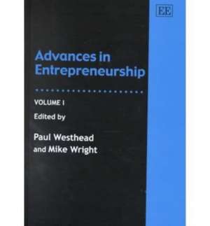 Advances in Entrepreneurship de Paul Westhead