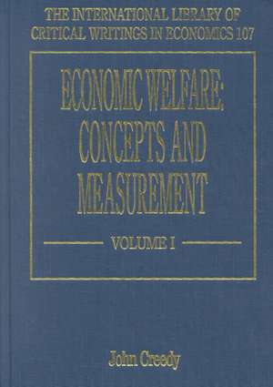 Economic Welfare: Concepts and Measurement de John Creedy