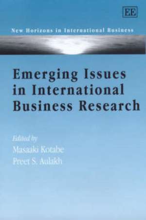 Emerging Issues in International Business Research de Masaaki Kotabe