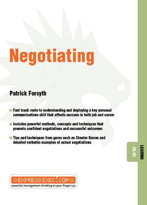 Negotiating de Patrick Forsyth
