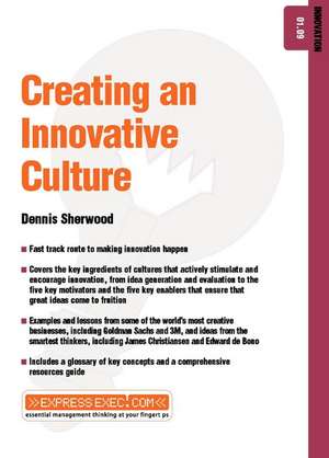 Creating an Innovative Culture – Innovation 01.09 de D Sherwood