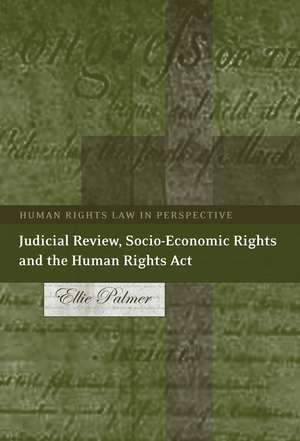 Judicial Review, Socio-Economic Rights and the Human Rights Act de Ellie Palmer