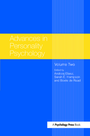 Advances in Personality Psychology: Volume II de Andrzej Eliasz