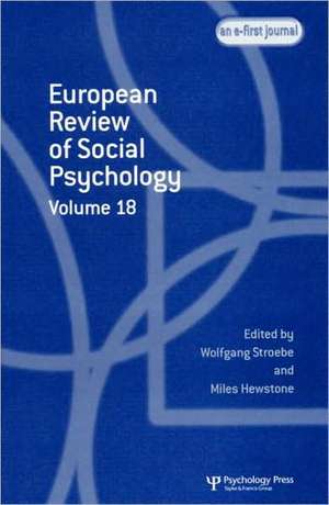 European Review of Social Psychology: Volume 18 de Wolfgang Stroebe