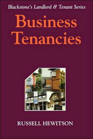 Landlord and Tenant Series: Business Tenancies de Russell Hewitson