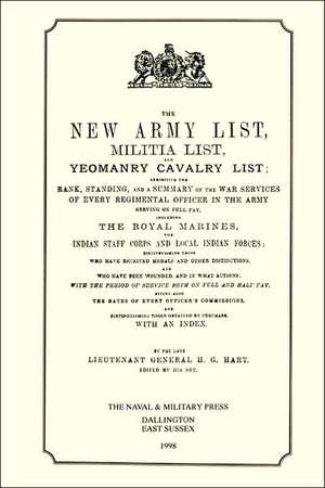 Hart OS Army List 1895: A Soldier's Memoir de Naval &. Military Press