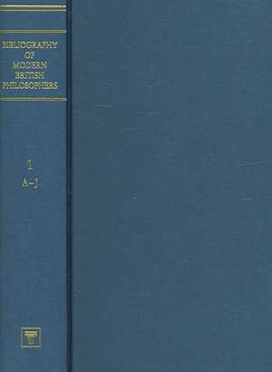 Bibliography of Modern British Philosophers de Professor William Sweet