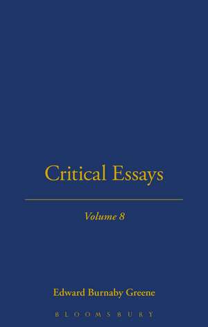 Critical Essays de Edward Burnaby Greene