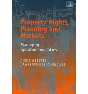 Property Rights, Planning and Markets – Managing Spontaneous Cities de Chris Webster