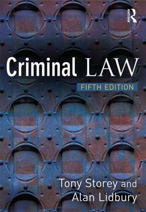 Criminal Law de Tony Storey