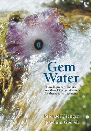 Gem Water: How to Prepare and Use More than 130 Crystal Waters for Therapeutic Treatments de Michael Gienger