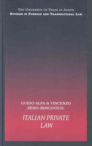 Italian Private Law de Guido Alpa